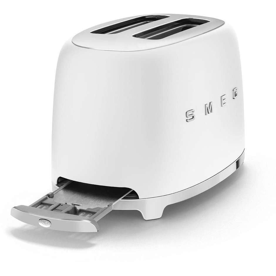 Smeg TSF01WHMEU Tostapane a 2 Fessure 950 W Bianco