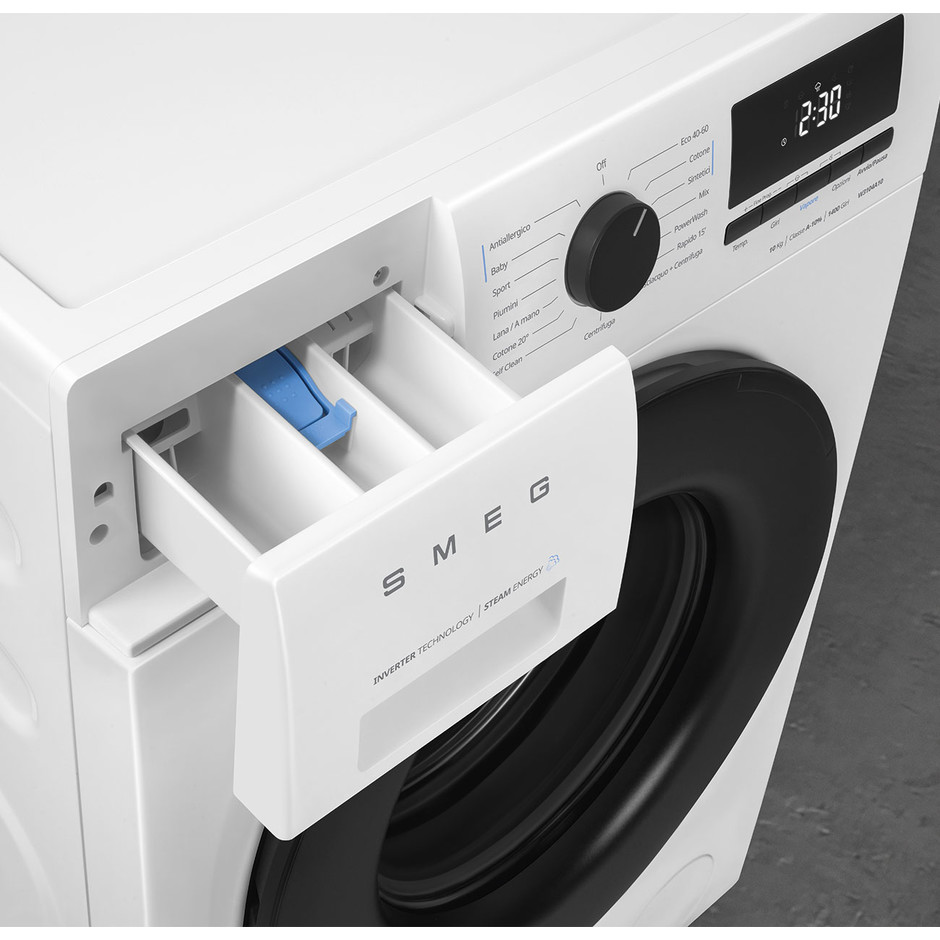 Smeg W3104A10 lavatrice 10 kg 1400 giri, classe A con Steam Energy