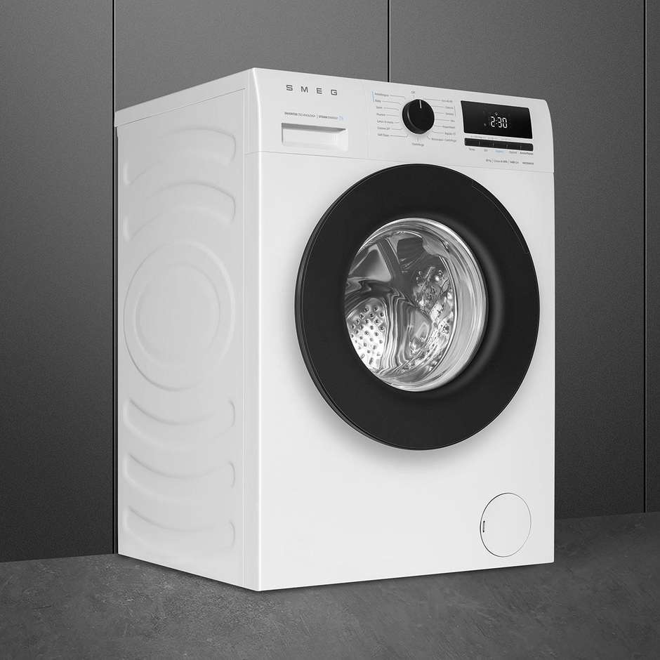 Smeg W3104A10 lavatrice 10 kg 1400 giri, classe A con Steam Energy