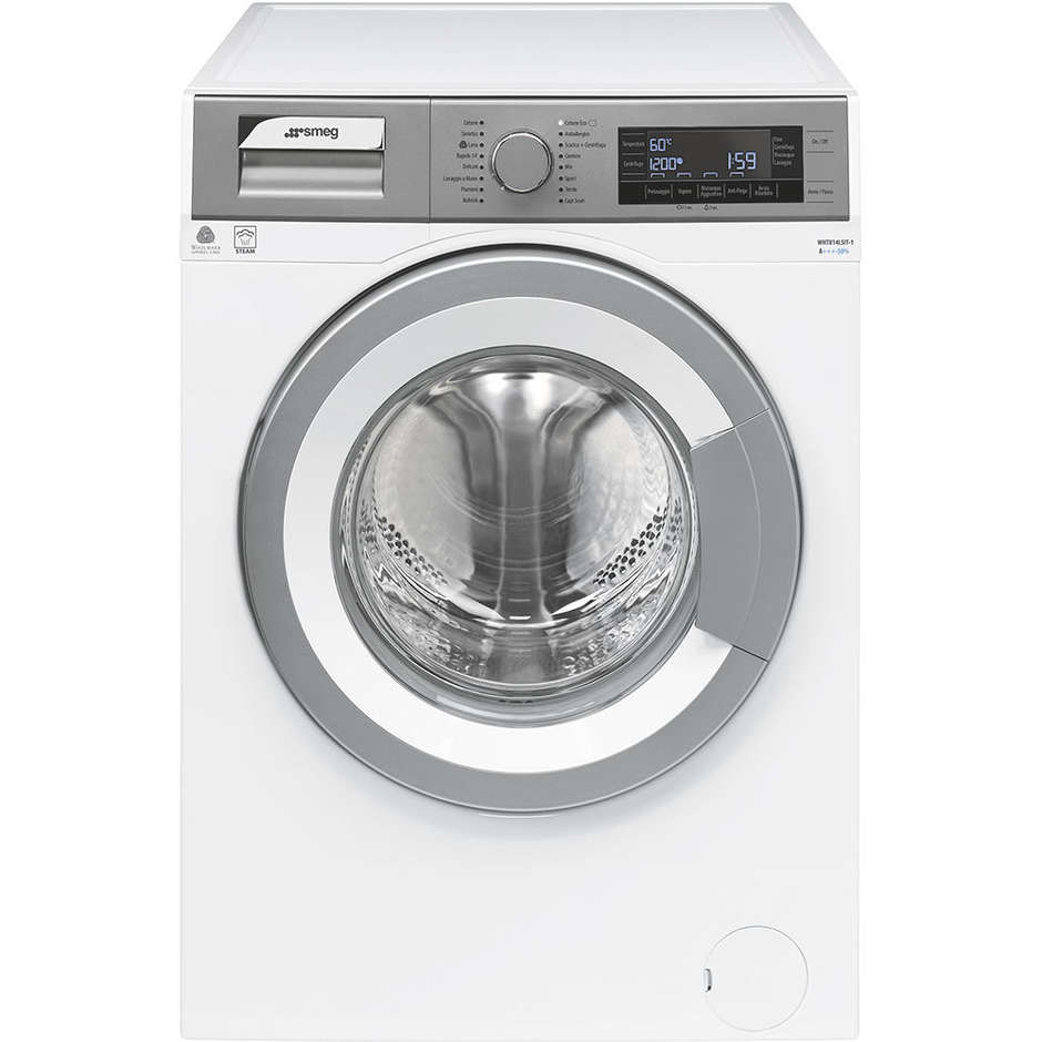 Smeg WHT814LSIT-1 lavatrice carica frontale 8 Kg 1400 giri classe A+++-50% colore bianco