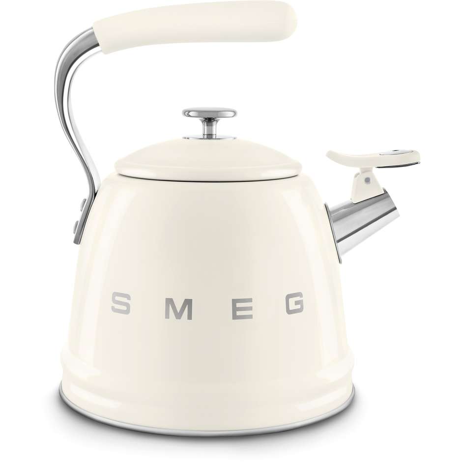Smeg WKF01CR Bollitore per Piano Cottura in Acciaio Inox Capacita 2,3 Lt Colore Crema