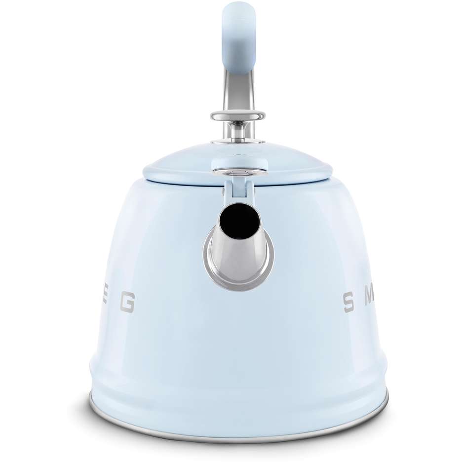 Smeg WKF01PB Bollitore Tradizionale con Fischio per Piano Cottura e Induzione 2,3 L Azzurro Pastello