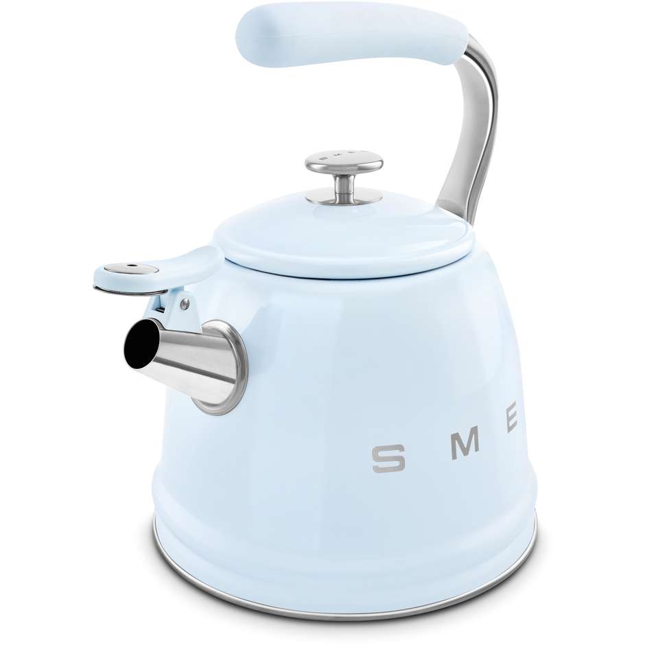 Smeg WKF01PB Bollitore Tradizionale con Fischio per Piano Cottura e Induzione 2,3 L Azzurro Pastello