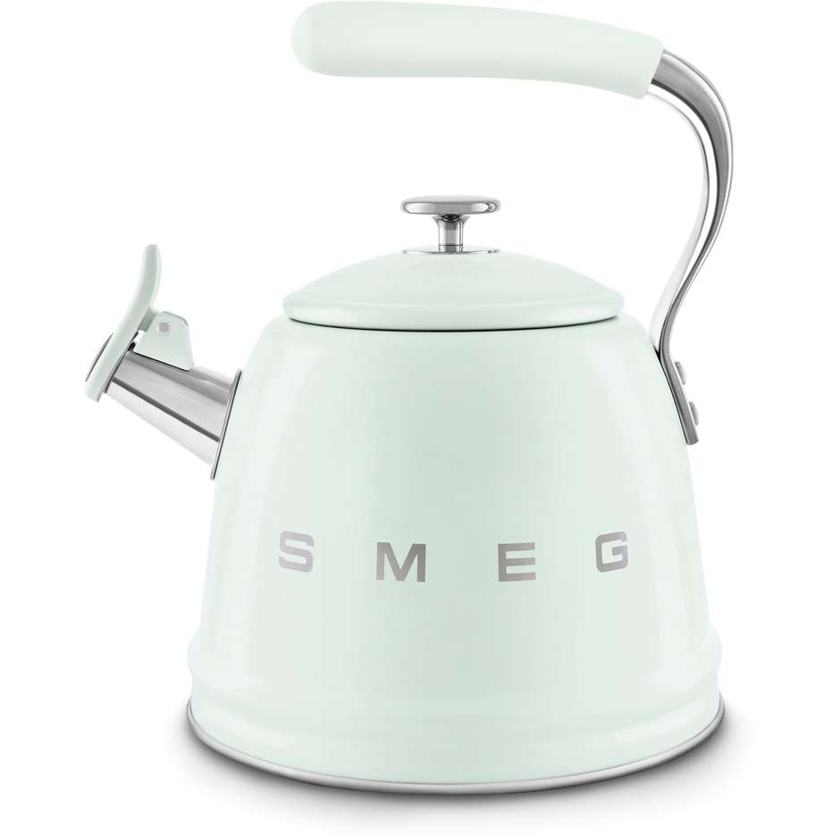 Smeg WKF01PG Bollitore in Acciaio Inox con Fischio di Segnalazione Capacitàà 2.3 Lt Colore Verde