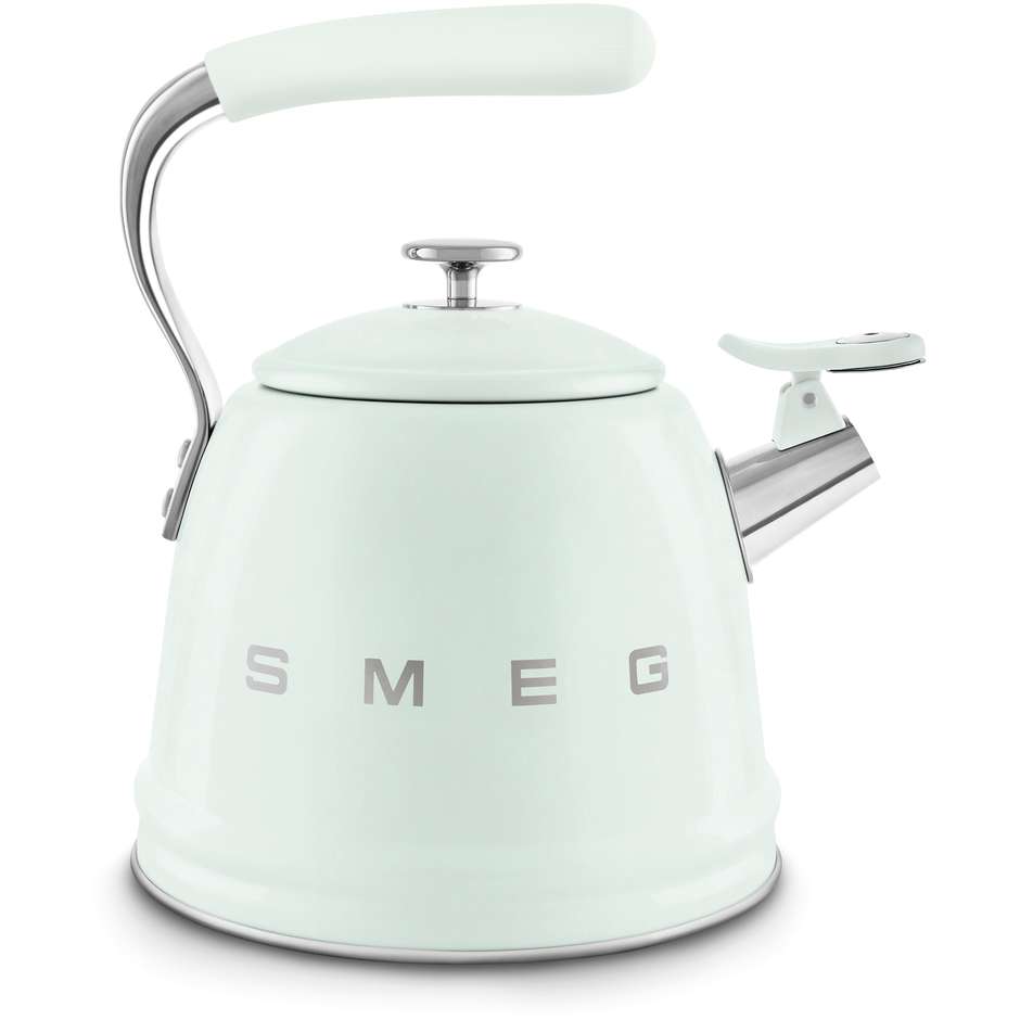 Smeg WKF01PG Bollitore in Acciaio Inox con Fischio di Segnalazione Capacitàà 2.3 Lt Colore Verde
