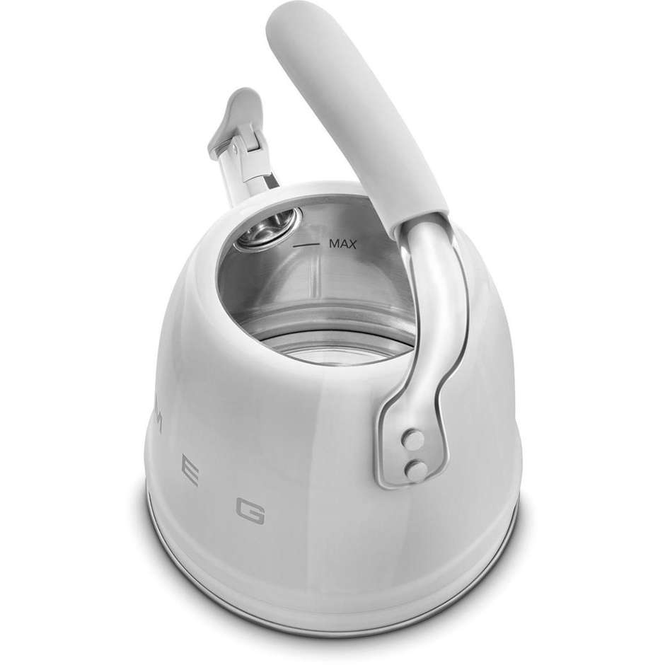 Smeg WKF01SS Bollitore Tradizionale con Fischio per Piano Cottura e Induzione 2,3 L Acciaio Inox Lucido