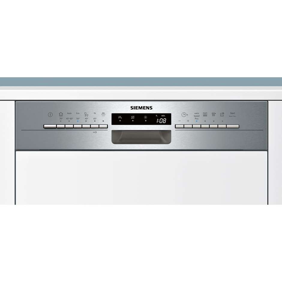 SN536S01KE Siemens lavastoviglie integrabile 60 cm 13 coperti classe A++ frontalino inox