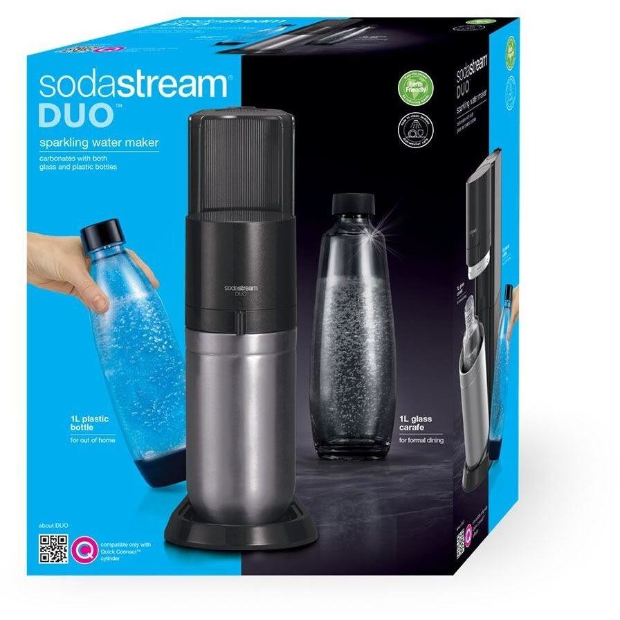Sodastream Duo Gasatore per Acqua Frizzante Capacità 1 Lt colore nero