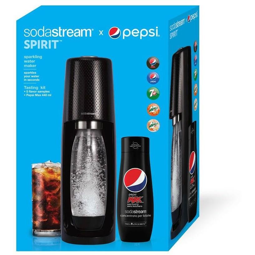 Sodastream SPIRITPEPS Gasatore Acqua + Pepsi colore nero - Casalinghi  gasatori e filtraggio acqua - ClickForShop