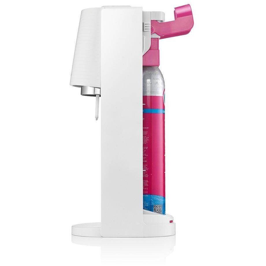SodaStream Terra Value Pack Gasatore d'Acqua con 2 Bottiglie e Cilindro Rosa - Bianco