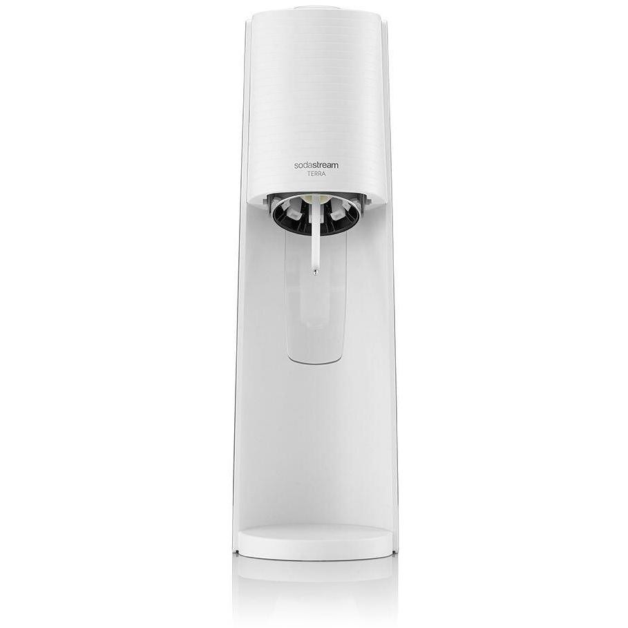 SodaStream Terra Value Pack Gasatore d'Acqua con 2 Bottiglie Fuse 1 L e Cilindro CO2 Quick Connect Bianco