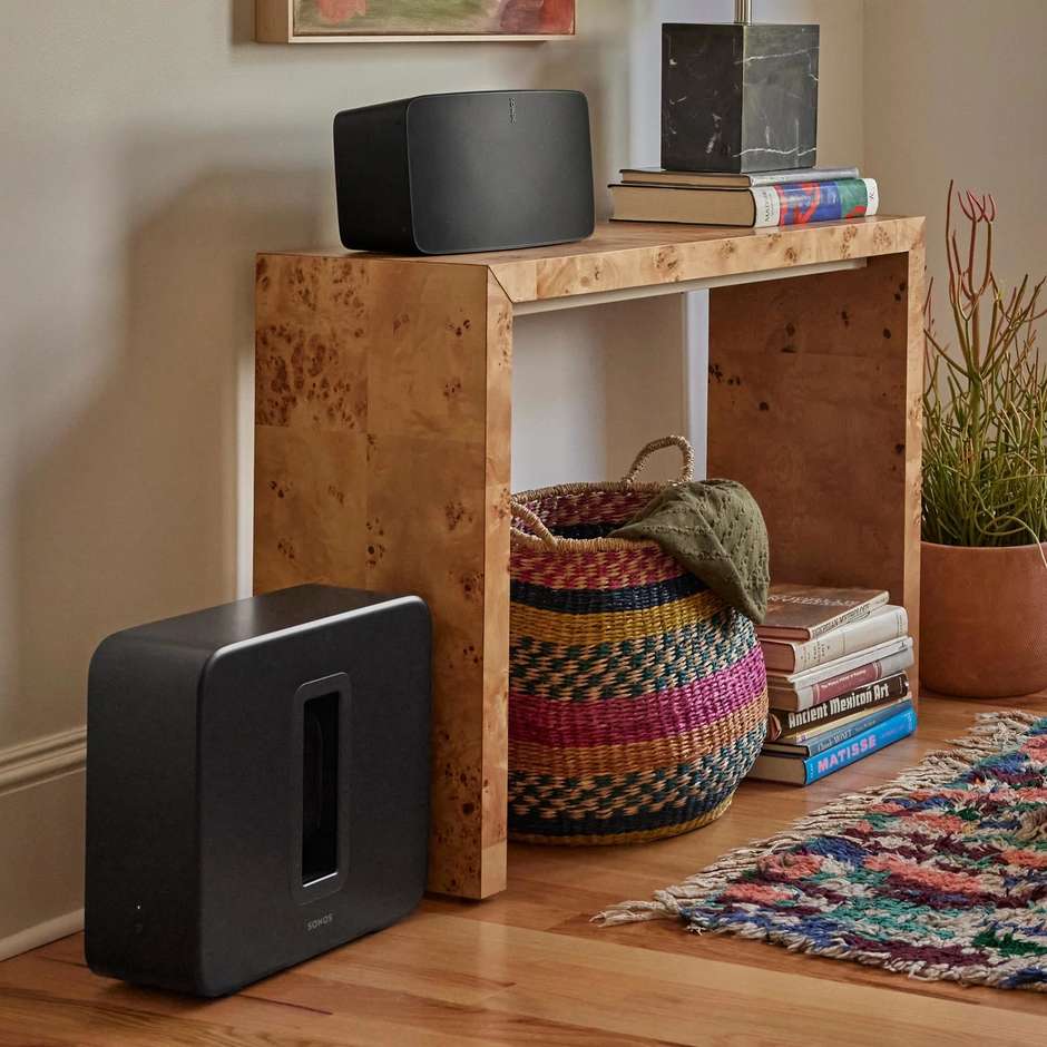 SONOS SON651 Subwoofer Attivo Bass-Reflex per Home Cinema e Sistemi Hi-Fi Colore Black