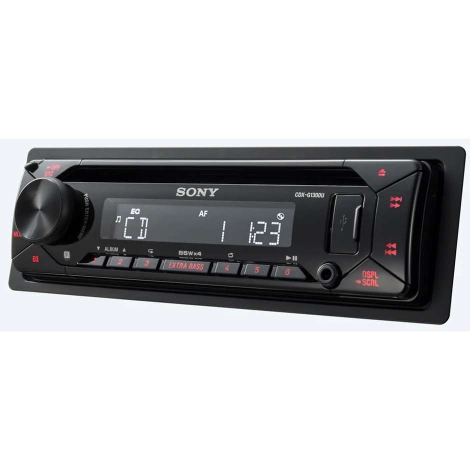 Sony CDX-G1300U autoradio con lettore cd e ingresso USB Mp3 colore nero
