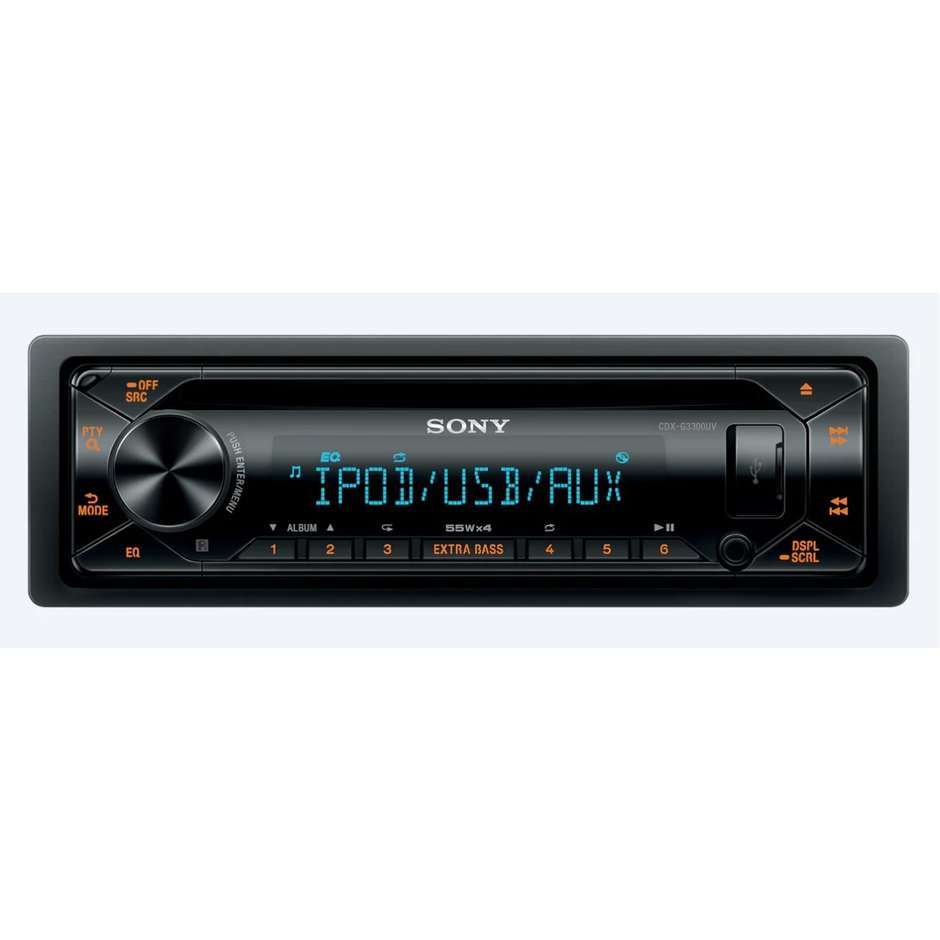 Sony CDX-G3300UV autoradio con lettore CD USB display LCD colore nero