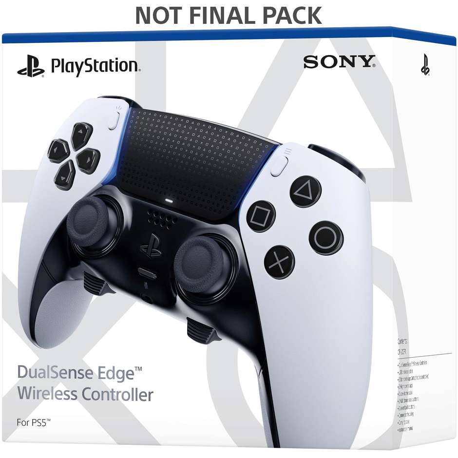 Sony Controller DualSense Edge Bluetooth Gamepad Analogico/Digitale Colore Bianco, Nero