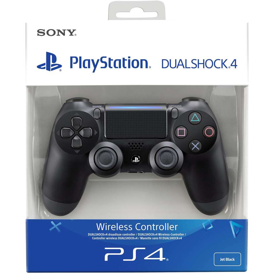 Sony Dualshock 4 Controller wireless black V2 per PS4