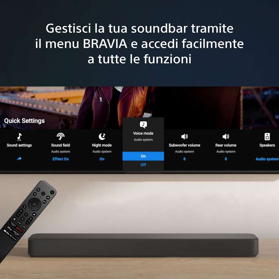 Sony HT-S2000 Soundbar Dolby Atmos a 3.1 canali Colore Nero