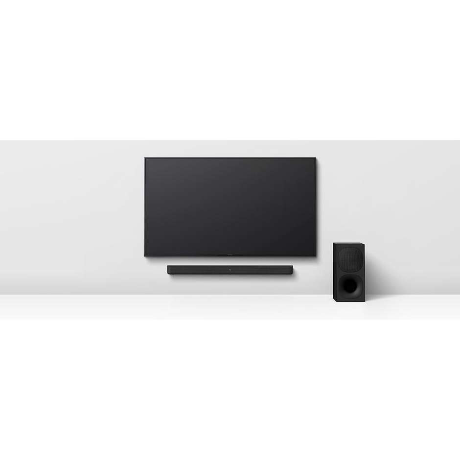 SONY HTS400.CEL Soundbar TV Stereo 2.1 con Subwoofer per Home Cinema Dolby Colore Black