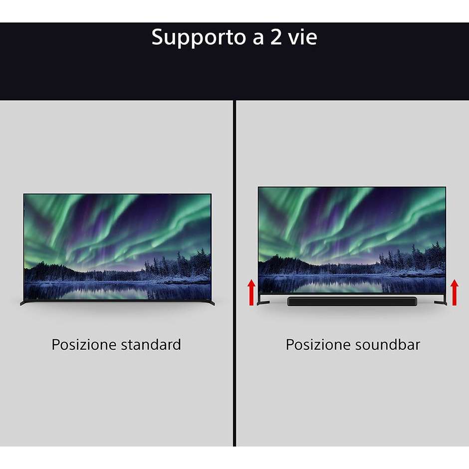 Sony K55XR8M25BP TV OLED 55" 4K Ultra HD Smart TV Wi-Fi Classe F Colore Nero