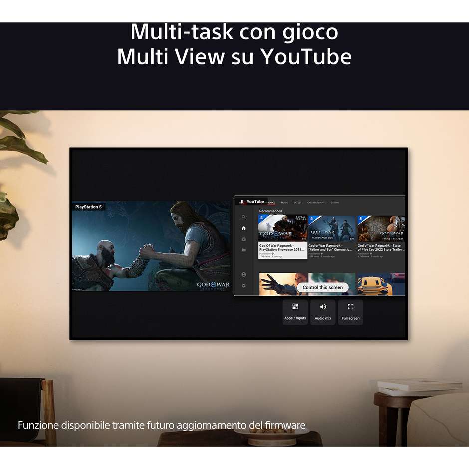 SONY K65XR8APAEP Smart TV 65" OLED 4K Ultra HD Google TV Colore Black