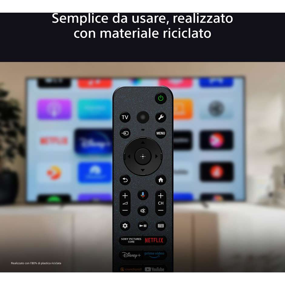 SONY K65XR8APAEP Smart TV 65" OLED 4K Ultra HD Google TV Colore Black