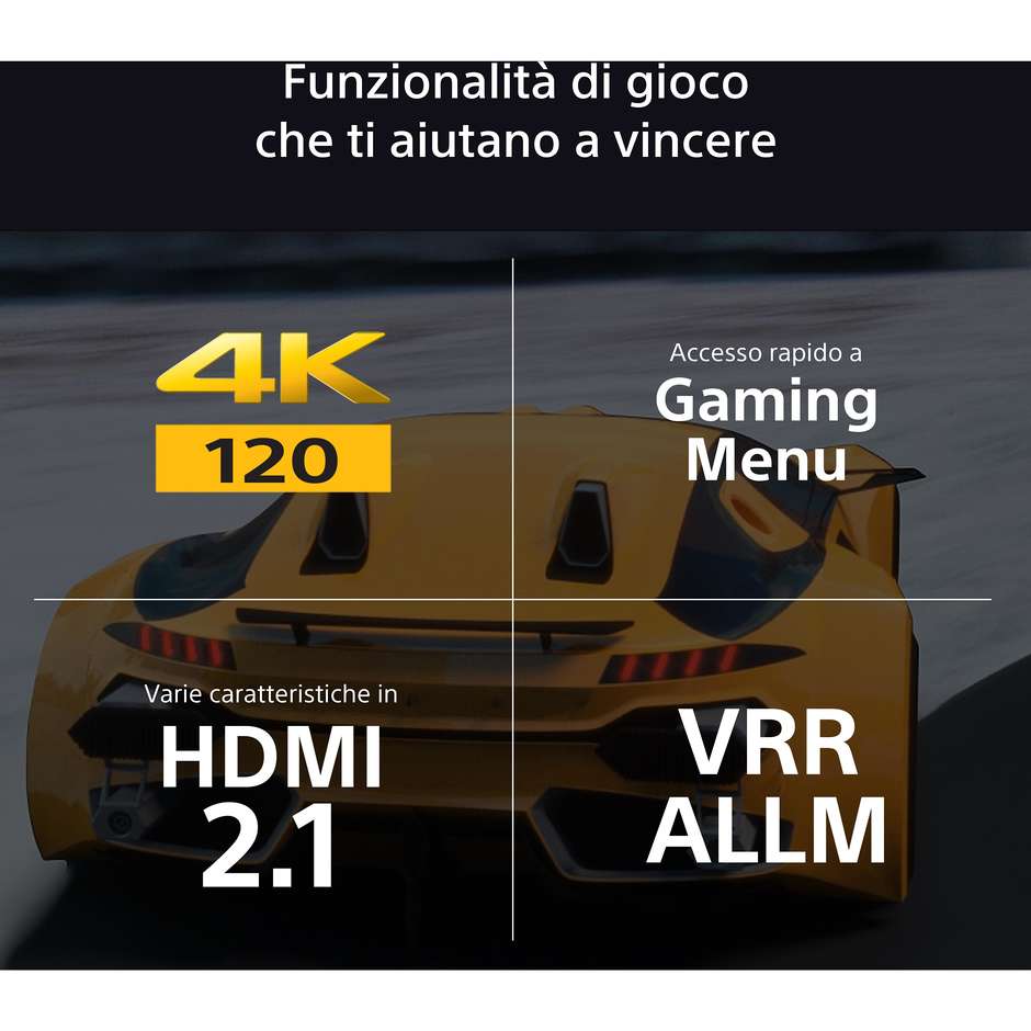 Sony K65XR8APAEP Smart TV OLED 65" 4K Ultra HD Wi-Fi DVB-T2 Classe E Nero