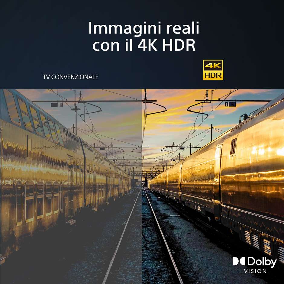 Sony KD50X75WLP TV LED 50" 4K Ultra HD Smart TV Wi-Fi Classe F Colore Nero