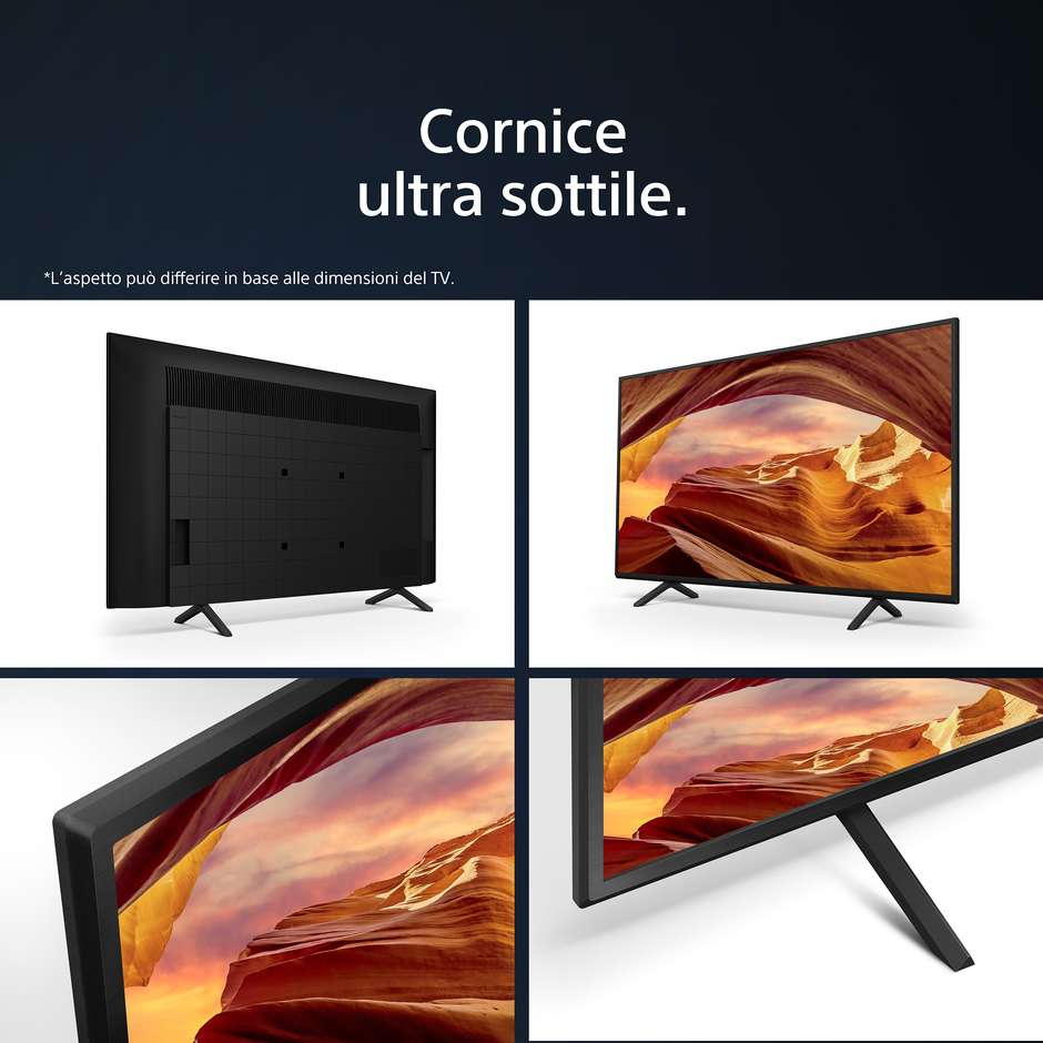 Sony KD50X75WLP TV LED 50" 4K Ultra HD Smart TV Wi-Fi Classe F Colore Nero