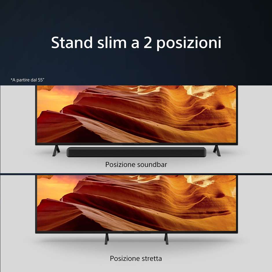 Sony KD50X75WLP TV LED 50" 4K Ultra HD Smart TV Wi-Fi Classe F Colore Nero