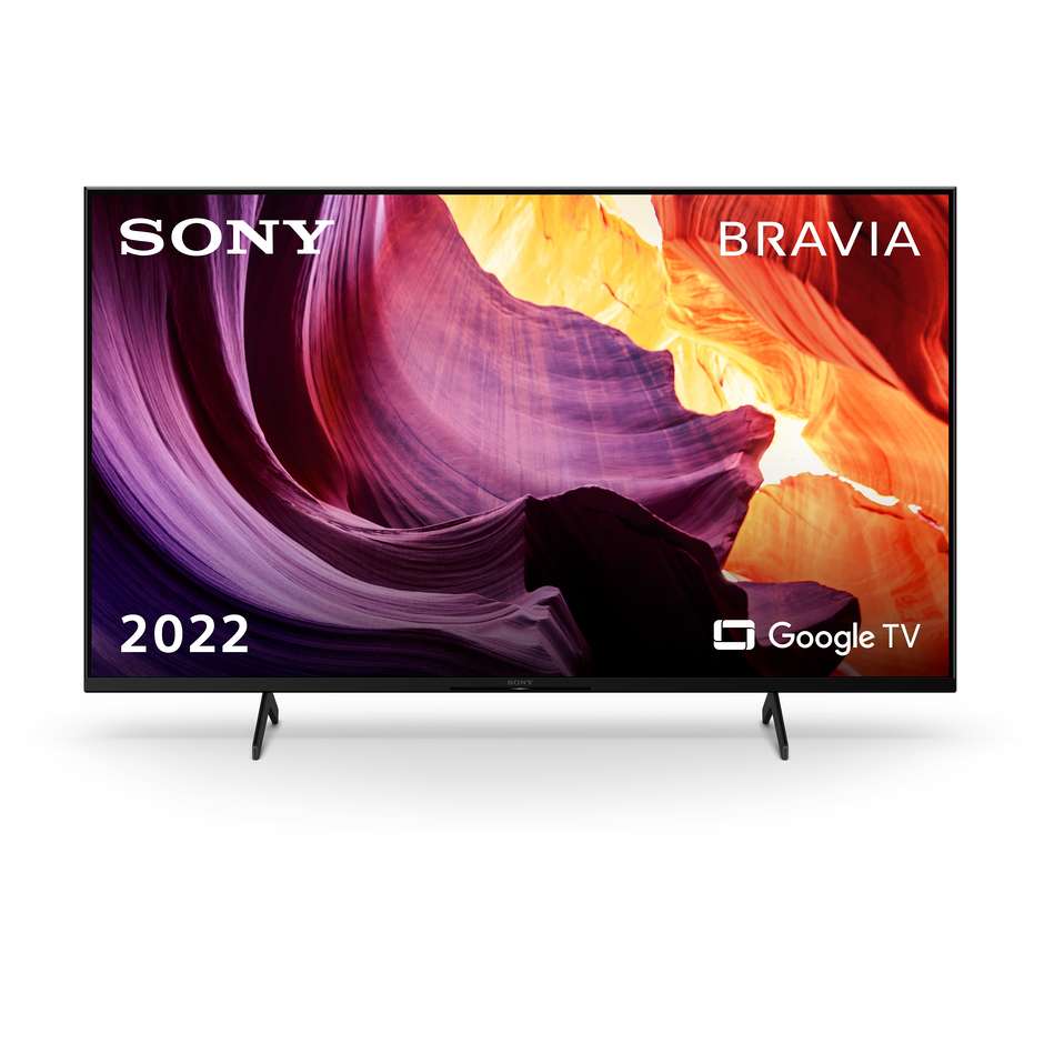 Sony KD75X81KAE Tv LED 75" 4K Ultra HD Smart Tv Wi-Fi Classe F Colore cornice Nero