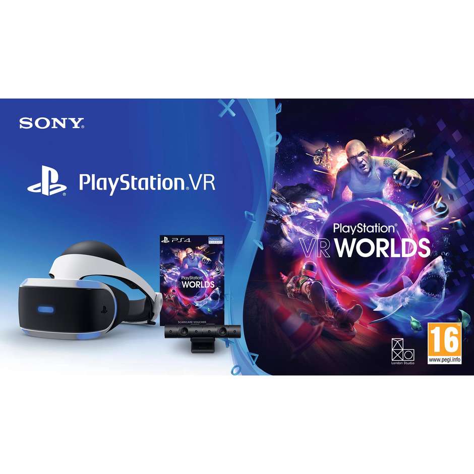 Sony kit PlayStation VR + Camera + copia di VR Worlds