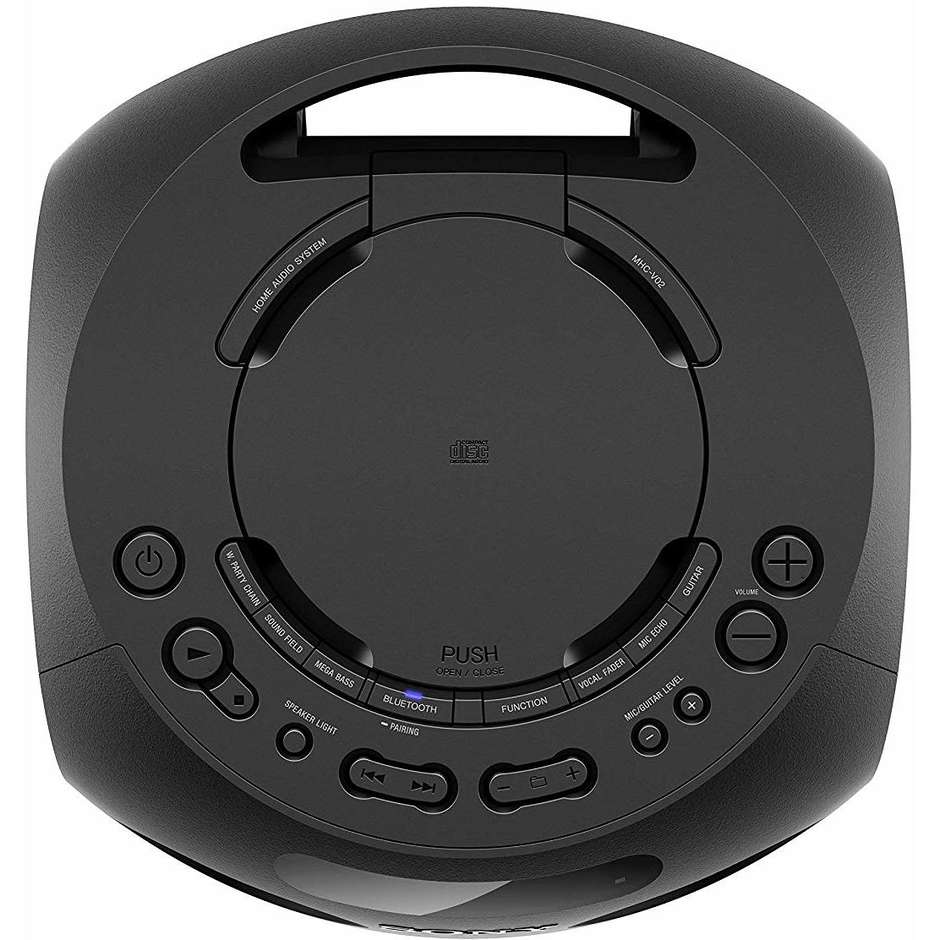 Sony MHC-V02D Sistema audio con luce LED riproduzione CD Bluetooth USB colore Nero