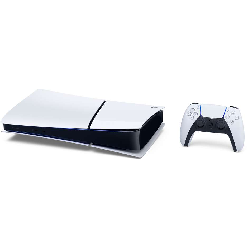 Sony PlayStation 5 Digital Edition Slim 825GB (1000049749) Console da Gioco SSD 825GB NVMe Ray Tracing 4K 120fps con Controller DualSense Bianco e Nero
