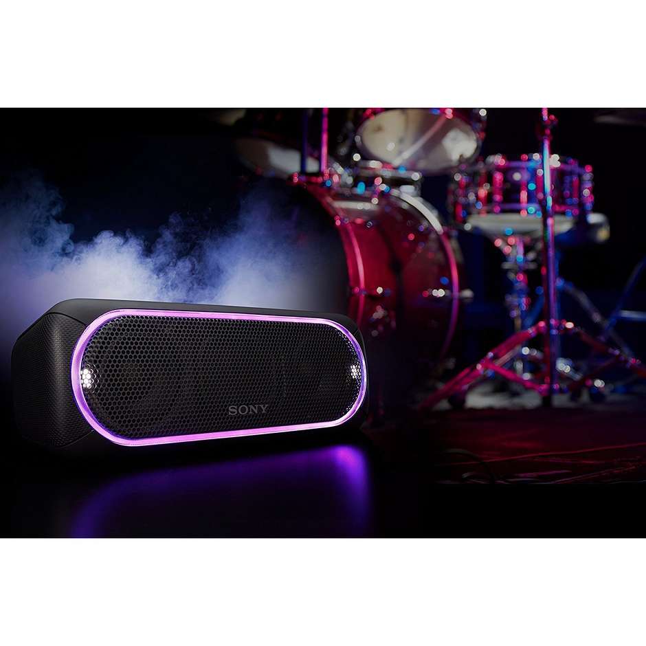 Sony SRS-XB30 speaker portatile wireless Bluetooth con luci colore nero