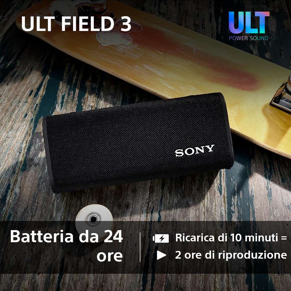 Sony SRSULT30B.CE7 Diffusore Audio Bluetooth Portatile Nero