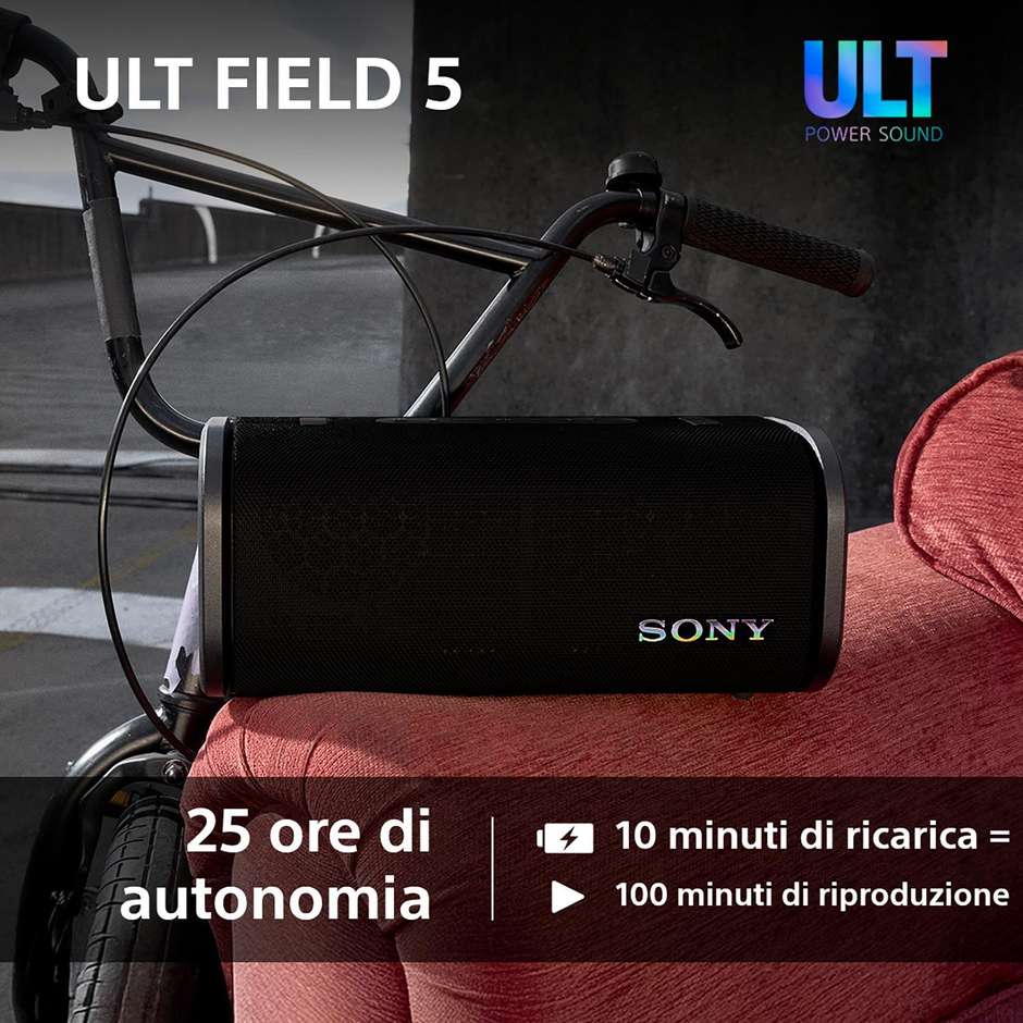 Sony SRSULT50B.CE7 Diffusore Audio Bluetooth Portatile Nero