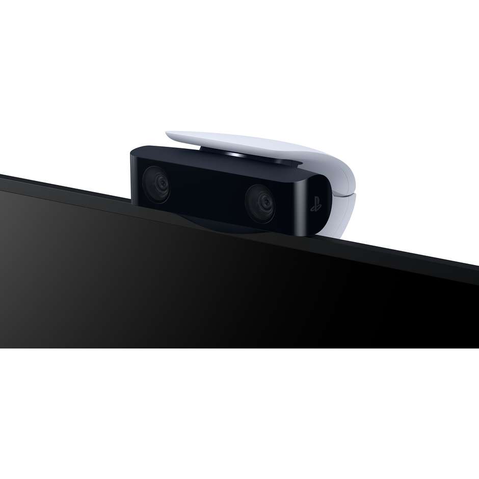 Sony Telecamera HD per PlayStation 5 (9321200) Doppia Videocamera 1080p Full HD con Supporto Integrato e Strumento di Rimozione Sfondo Bianco e Nero
