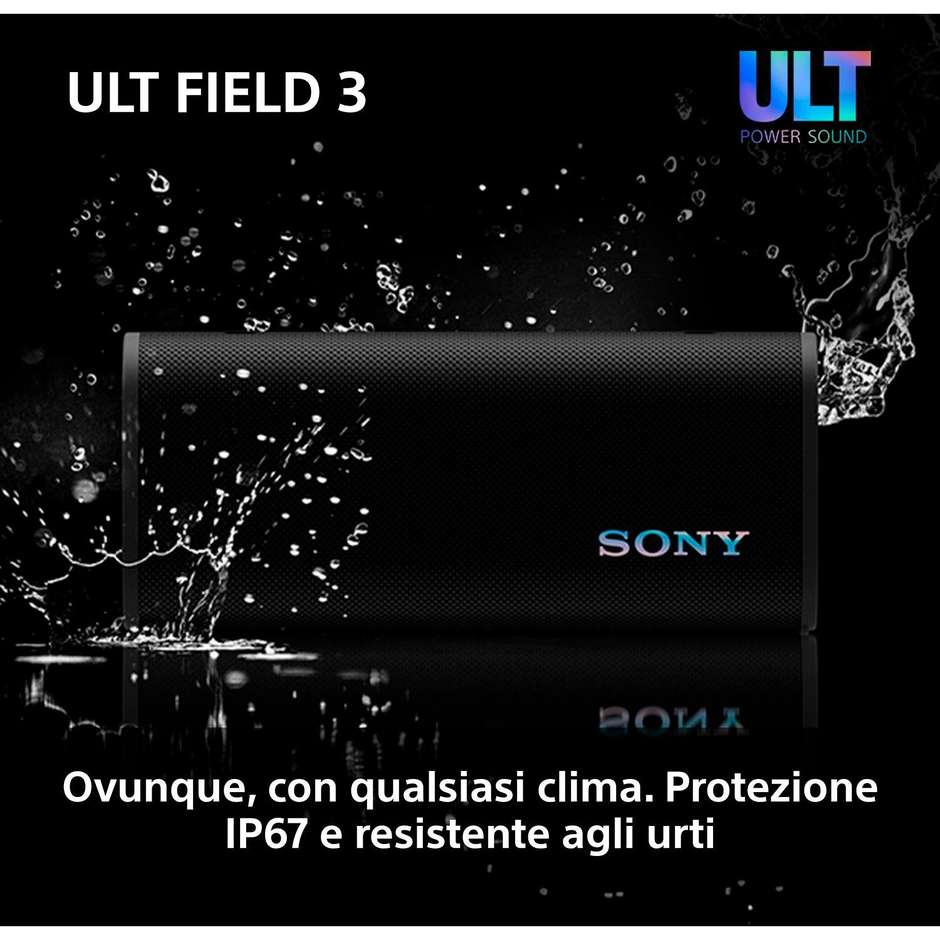 Sony ULT FIELD 3 SRSULT30B Speaker Bluetooth Portatile IP67 24h Nero