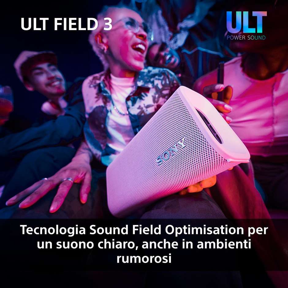 Sony ULT FIELD 3 SRSULT30B Speaker Bluetooth Portatile IP67 24h Nero