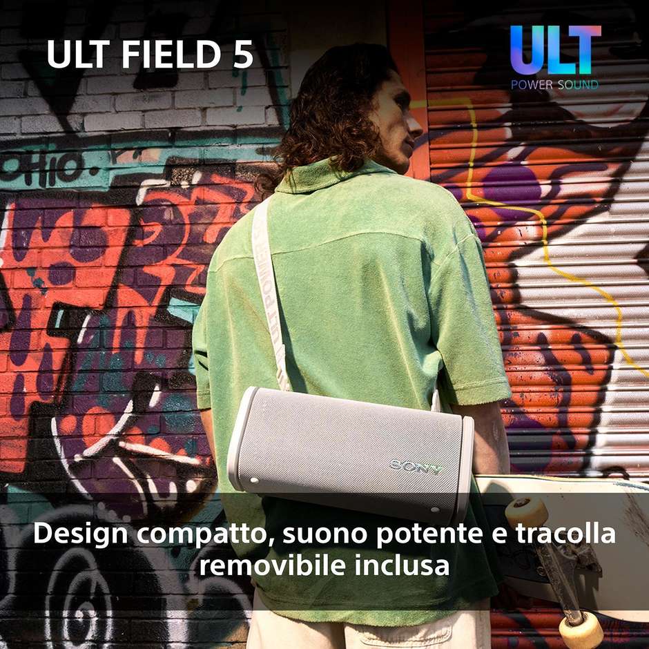 Sony ULT FIELD 5 SRSULT50B Altoparlante Bluetooth Portatile IP67 25h LDAC Nero