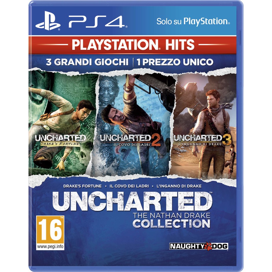 Sony Uncharted the Nathan Drake Collection videogioco per PlayStation 4 Pegi 16