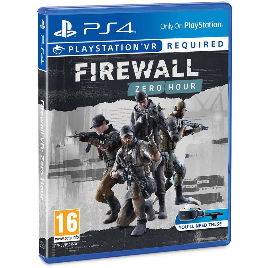 Sony VR Firewall Zero Hour Videogioco per PlayStation4 Pegi 16