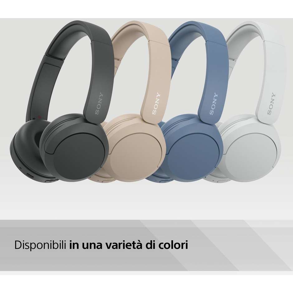Sony WH-CH520 Cuffie Bluetooth On-Ear Microfono DSEE 50h USB-C Blu