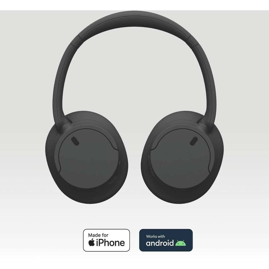 Sony WH-CH720N Cuffie Bluetooth Over-Ear ANC 35h Ricarica Rapida Nero