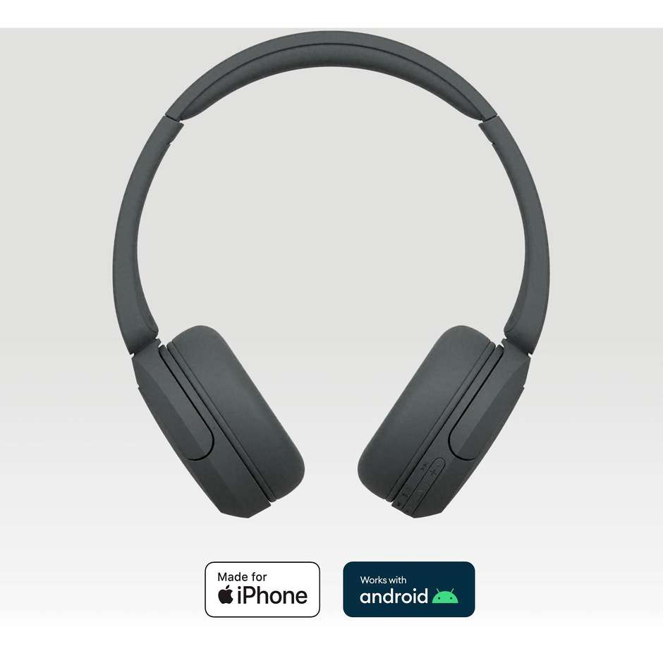 SONY WHCH520B.C Cuffie Wireless Bluetooth con Microfono Integrato Autonomia 50 Colore Black