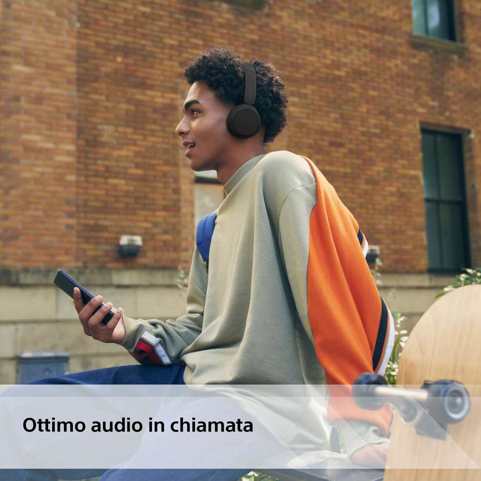 SONY WHCH520B.C Cuffie Wireless Bluetooth con Microfono Integrato Autonomia 50 Colore Black