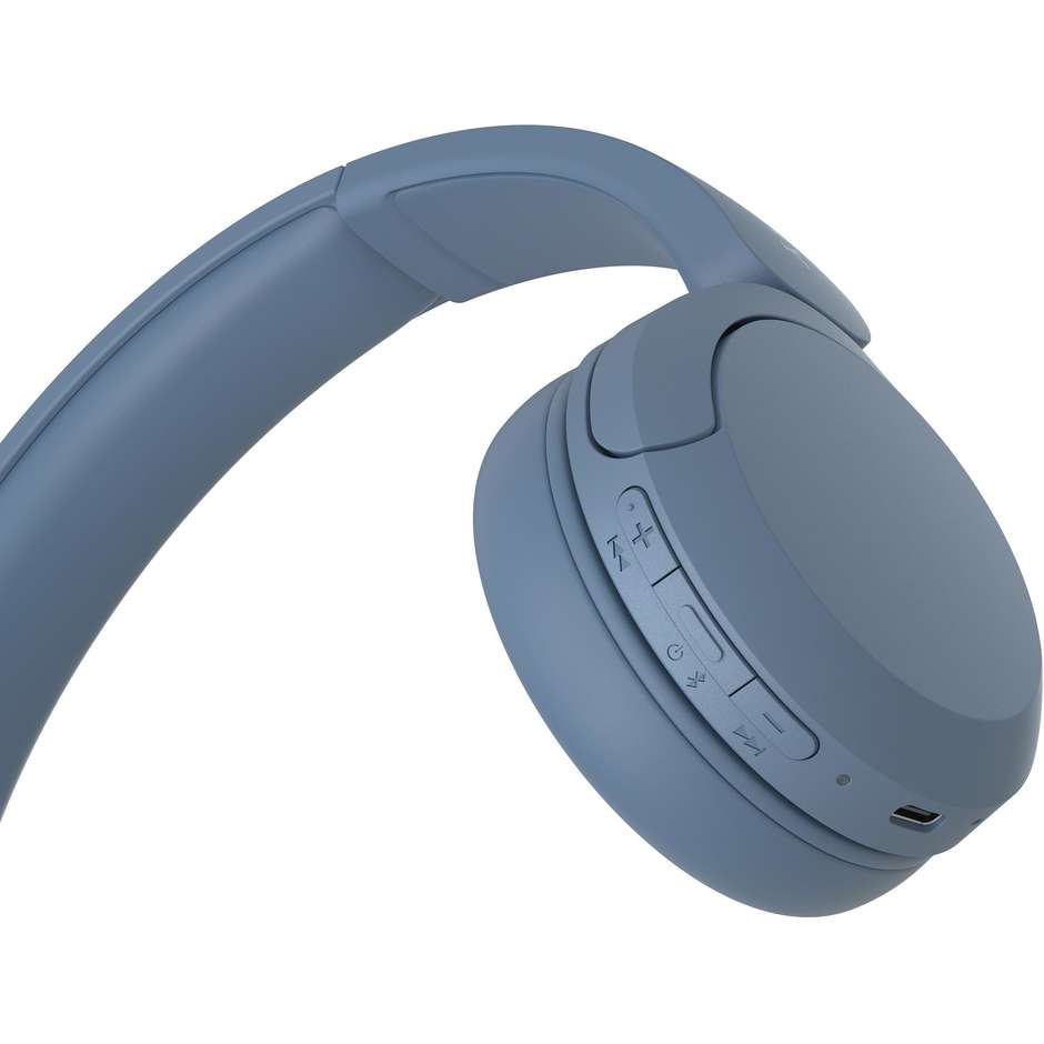 SONY WHCH520L.C Cuffie Wireless Bluetooth con Microfono Integrato Autonomia 50 Colore Blue