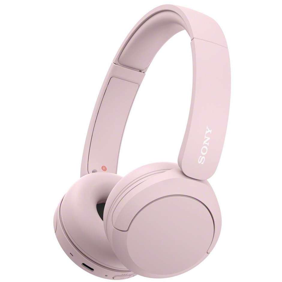 Sony WHCH520P.CE7 Cuffie Wireless Bluetooth ad Alta Risoluzione Nero