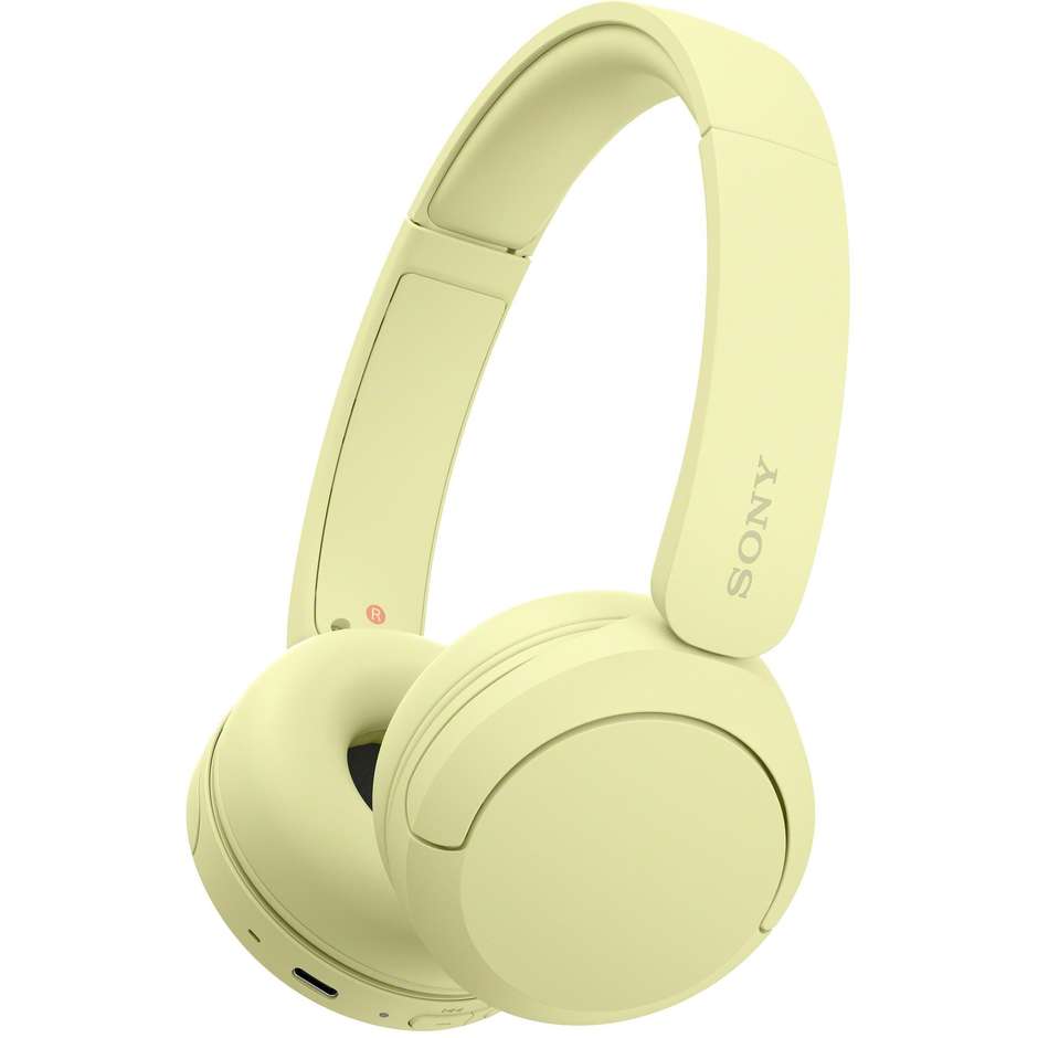 SONY WHCH520Y.CE7 Cuffie Wireless Bluetooth con Microfono Integrato Autonomia 40 Colore Yellow