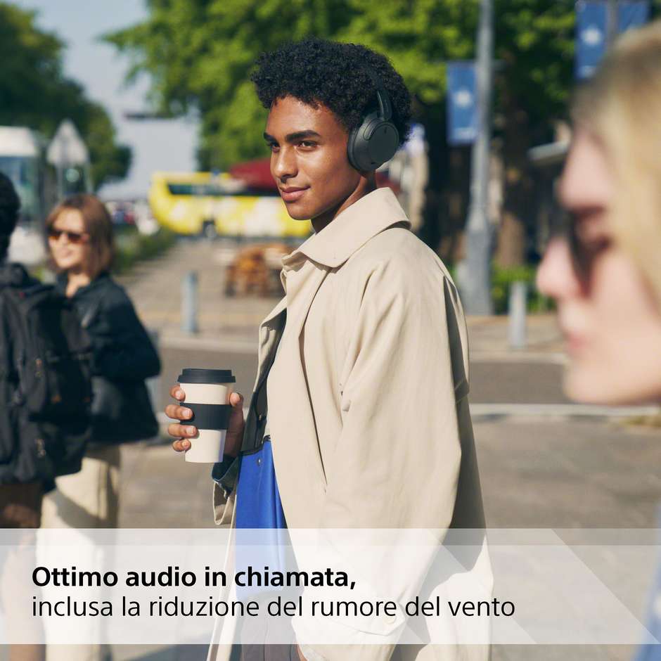 SONY WHCH720NB. Cuffie Wireless Bluetooth con Microfono Integrato Cancellazione Attiva del Rumore ANC Colore Black